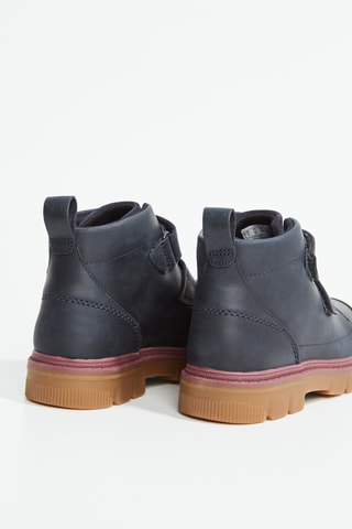 Boots en cuir Lorcam - Bleu marine