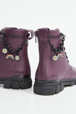 Bottines en cuir Evyn Charm - Violet