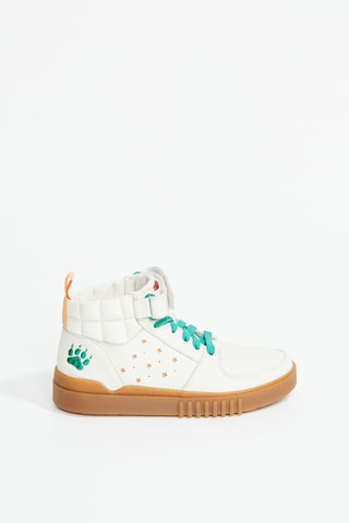 Baskets montantes en cuir Somerset Hi x Stranger Things - Ecru