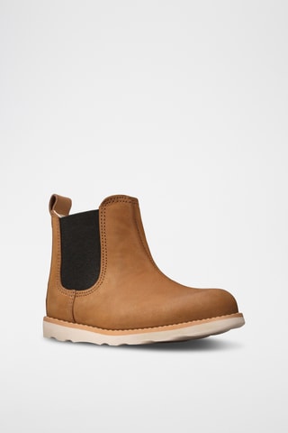 Boots en cuir Crown Halo - Camel