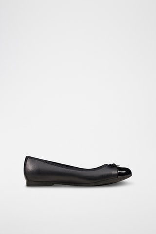 Ballerines en cuir Scala Bloom - Noir