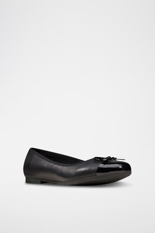 Ballerines en cuir Scala Bloom - Noir