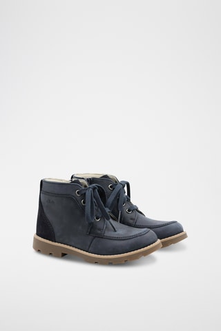 Boots en cuir Heath - Bleu marine