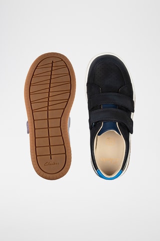 Baskets en cuir Fawn Solo - Bleu