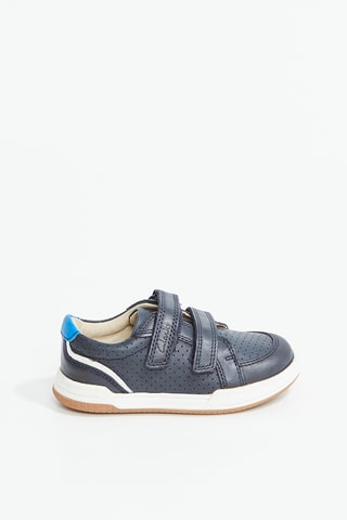 Baskets en cuir Fawn Solo - Bleu