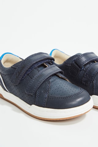 Baskets en cuir Fawn Solo - Bleu