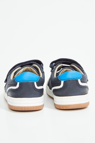 Baskets en cuir Fawn Solo - Bleu