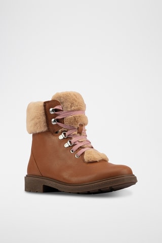 Bottines en cuir Astrol Hiker - Camel