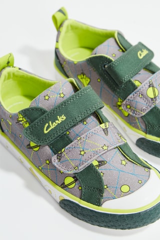 Tennis Foxing Lo - Gris clair et vert fluo