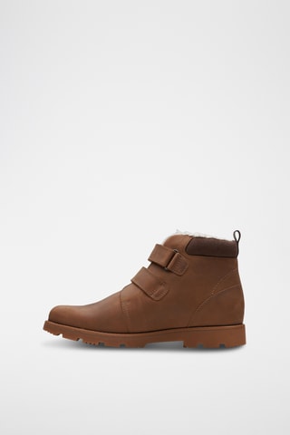 Bottines fourrées en cuir Heath Snug - Camel