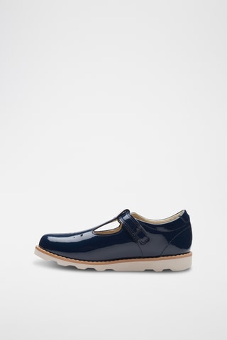 Salomés en cuir verni Crown Jump - Blue marine