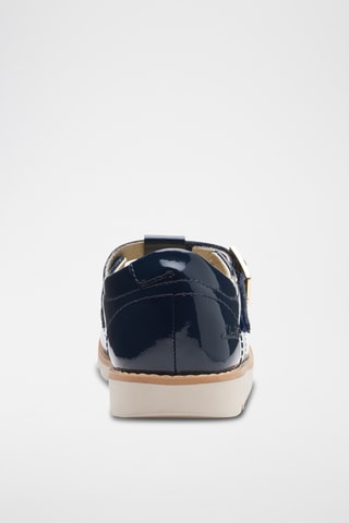 Salomés en cuir verni Crown Jump - Blue marine