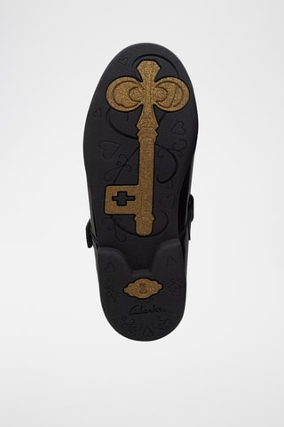 Babies en cuir verni Magic Step Bar - Noir