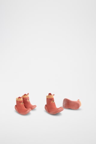 Tennis-chaussettes - Corail