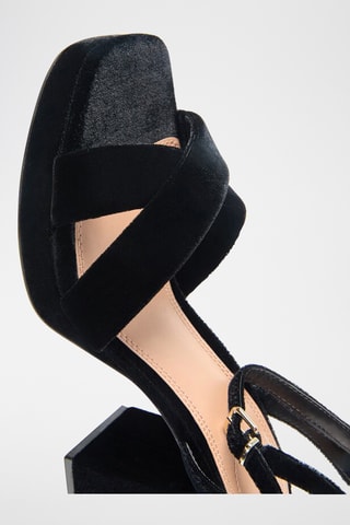 Sandales à talons - Noir