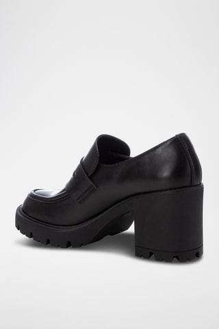 Mocassins à talons - Noir