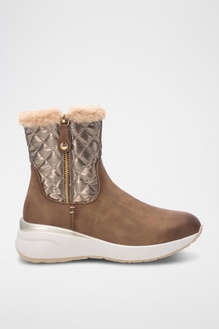 Bottines fourrées - Taupe