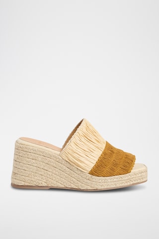 Mules compensées Tonia - Beige