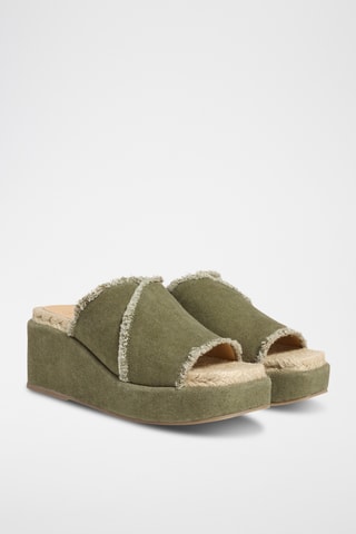 Mules compensées Eleonra - Vert