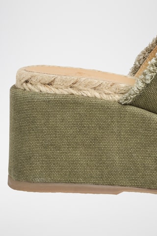 Mules compensées Eleonra - Vert