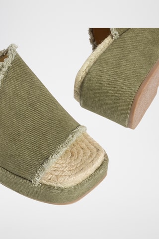 Mules compensées Eleonra - Vert