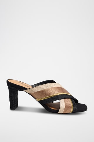 Mules à talons Laos - Taupe