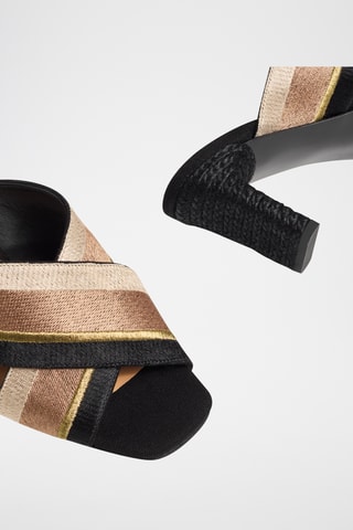 Mules à talons Laos - Taupe