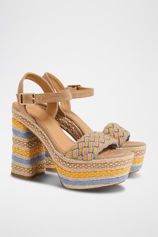 Sandales à talons - Beige