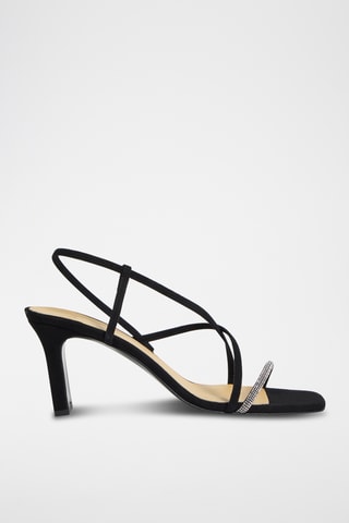 Sandales à talons en cuir Lola - Noir