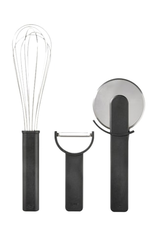 3 utensílios em aço inoxidável Singles