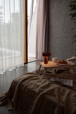 Candeeiro de mesa Oblong - Castanho