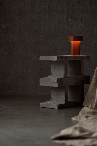 Candeeiro de mesa Oblong - Castanho