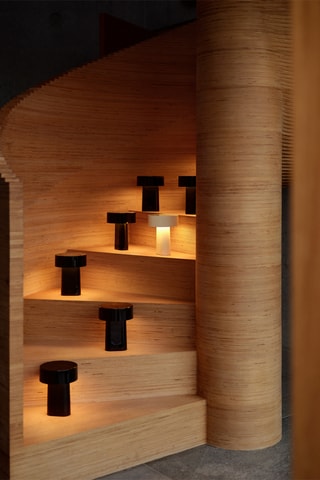 Candeeiro de mesa Oblong - Verde-claro