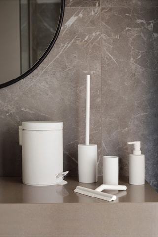 Caixote do lixo com pedal Solo - Branco - 3 l