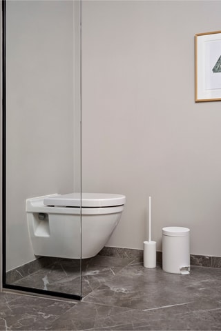 Caixote do lixo com pedal Solo - Branco - 3 l