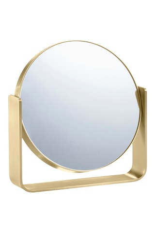 Espelho de mesa em aço inoxidável Ume - Dourado