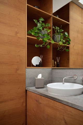 Espelho de mesa em aço inoxidável Ume - Dourado