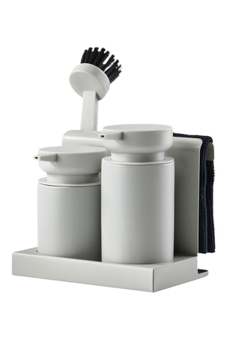 Suporte de utensílios para lavar a loiça Diish em grés - 5 peças