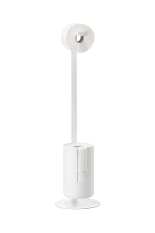 Suporte de papel higiénico autónomo Rim - 20 cm - Branco