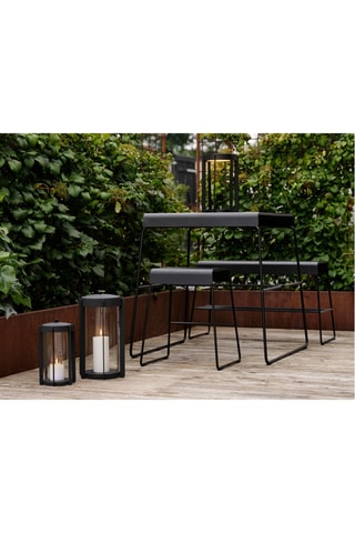 Cadeira em aço inoxidável A-Stool - 38,5 x 45 cm