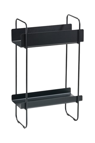 Consola A-Console em aço inoxidável - 77,7 x 48 cm - Preto