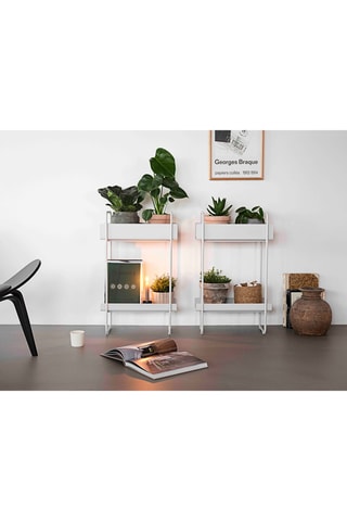 Consola em aço inoxidável A-Console - 77,7 x 48 cm - Branco