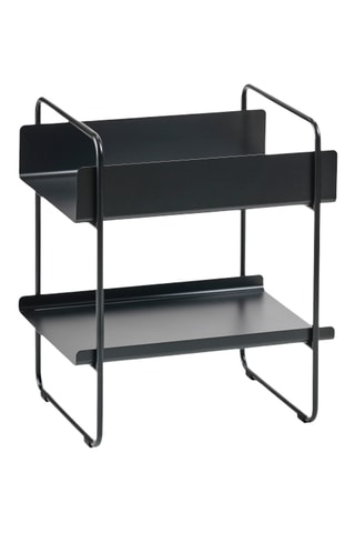 Consola em aço inoxidável A-Console - 55,5 x 35,6 cm - Preto