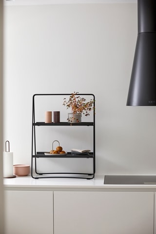 Estante 2 níveis A-Table - 75 x 53 cm - Preto