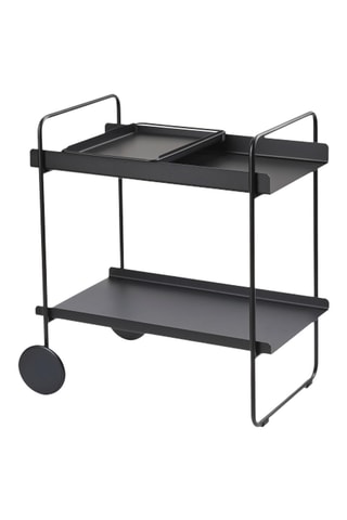 Carrinho para cocktails em aço inoxidável A-Cocktail - 60,6 cm - Preto