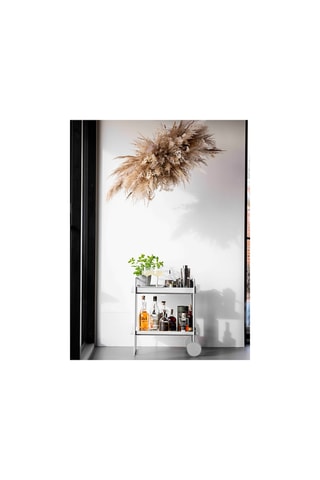 Carrinho para cocktails em aço inoxidável A-Cocktail - 60,6 cm - Branco