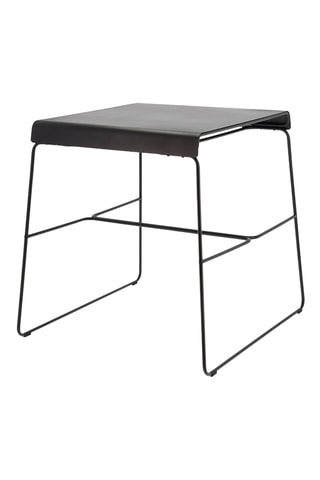 Table à café en acier inoxydable - 75 cm - Noir