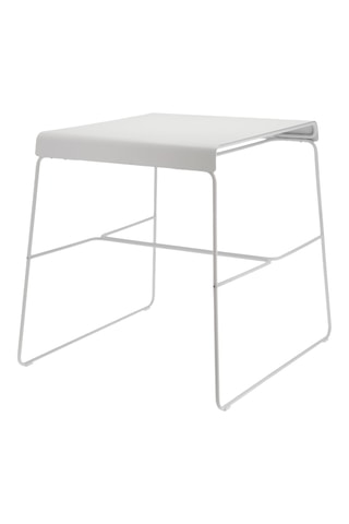 Table à café en acier inoxydable - 75 cm - Gris