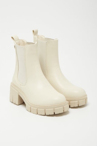 Bottines Chelsea plateformes April - Beige