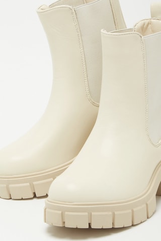 Bottines Chelsea plateformes April - Beige
